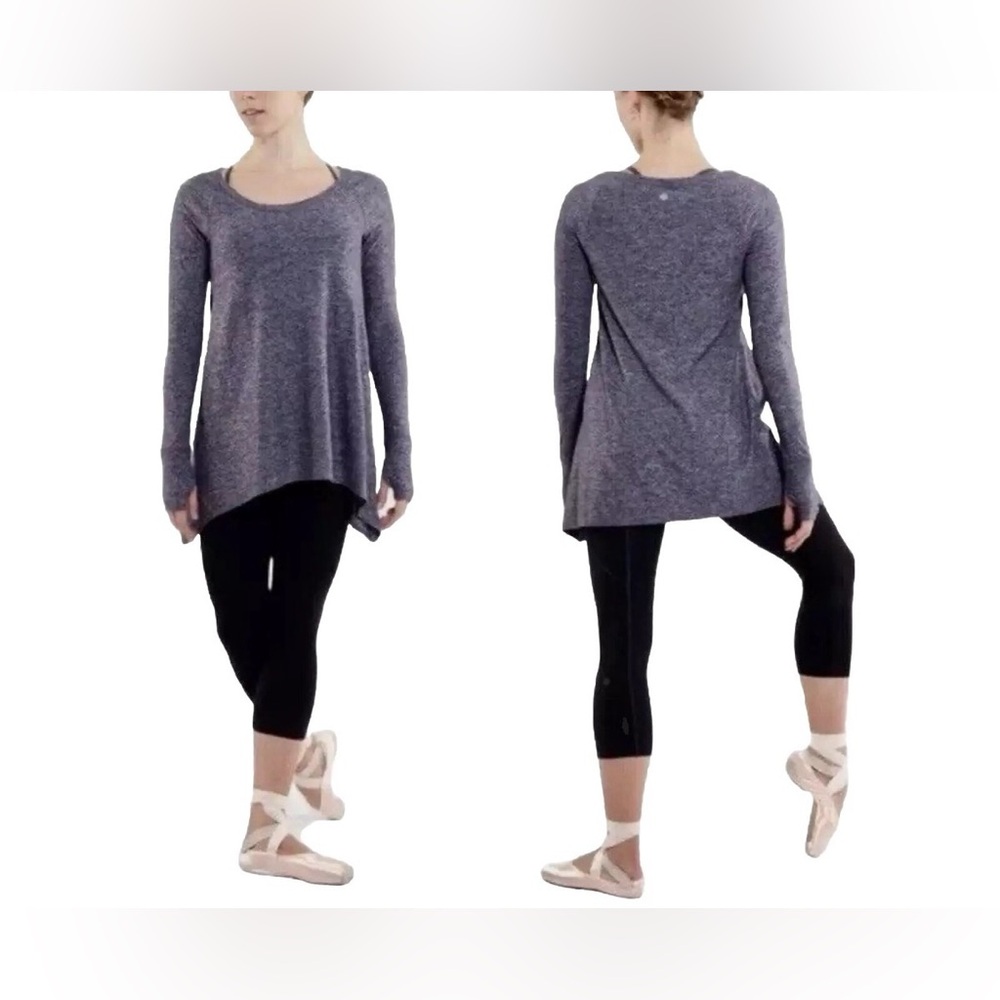 Lululemon Athletica Women’s Casual Rehearsal Long Sleeve Women's Top, Purple